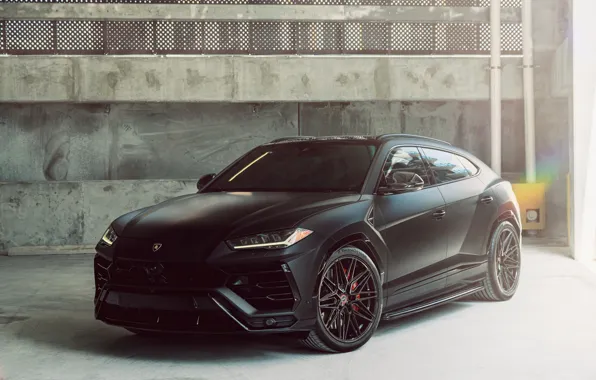 Auto, wall, black, Lamborghini, Lamborghini, Lamborghini Urus, Lamborghini Urus