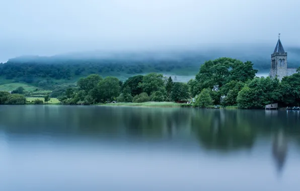 Fog, lake, Scotland, Scotland, Loch Lomond, Loch Lomond