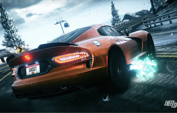 Picture skid, Dodge, Need for Speed, nfs, exhaust, 2013, Rivals, NFSR