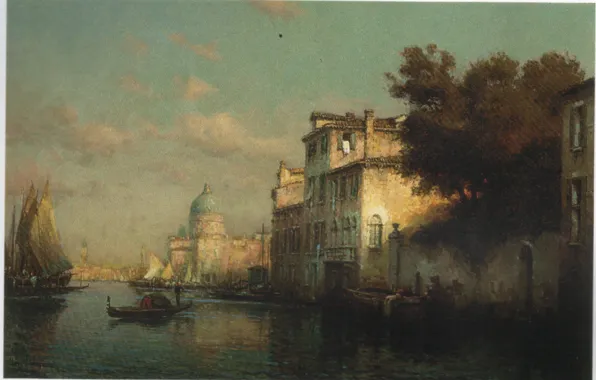 Picture boat, ALDINE, VENICE, THE GRAND CANAL