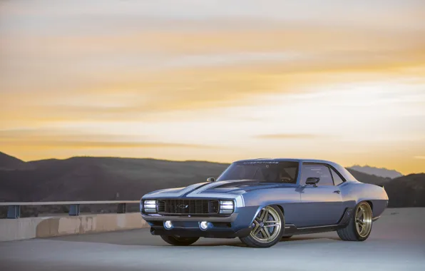 Picture Chevrolet, 1969, Camaro, Blue