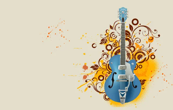 Picture guitar, vector, tool