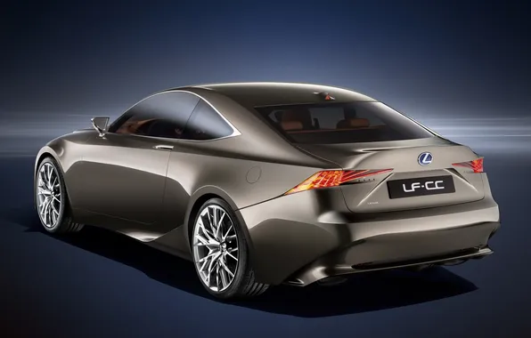 Picture Concept, background, coupe, Lexus, The concept, Lexus, rear view, LF-CC