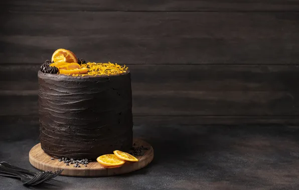 Concept, cake, chocolate, delicious