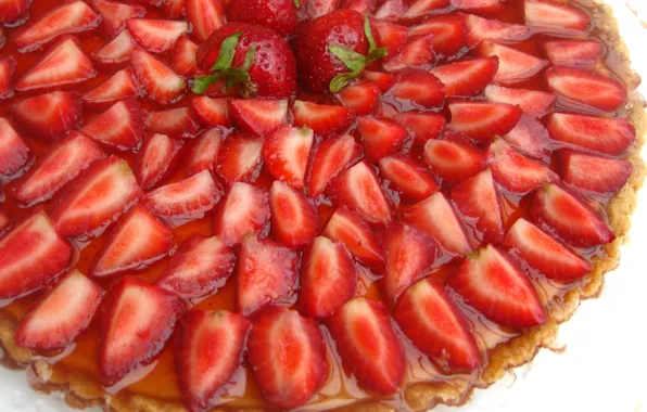 Picture strawberry, beautiful, sweet, cake, delicious