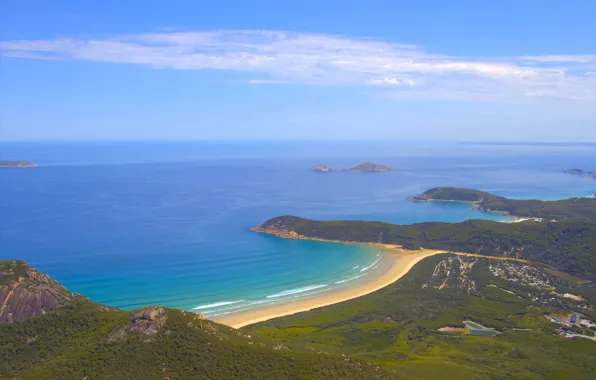 The sky, the ocean, shore, Australia