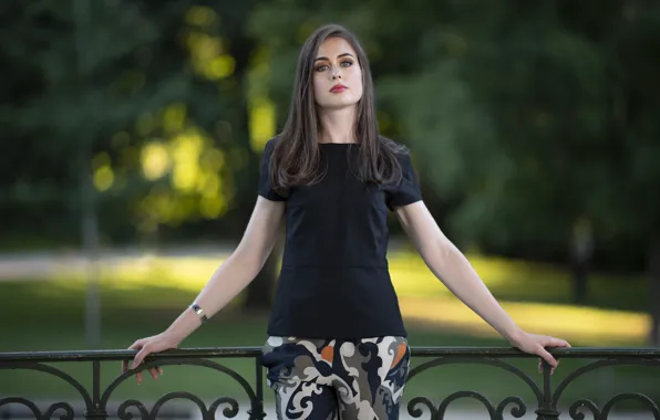 Picture girl, background, Célia