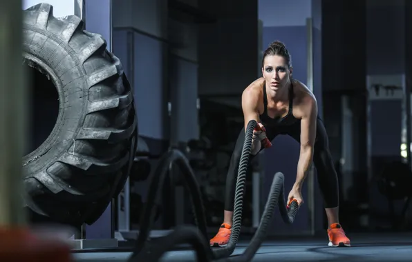 Workout, fitness, rope