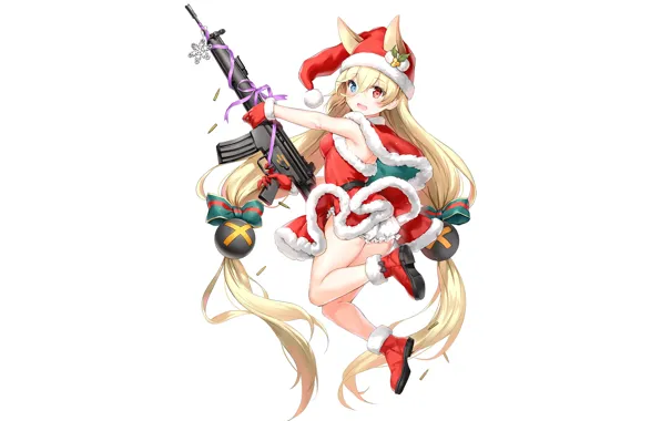 Picture background, new year, maiden, Girls Frontline