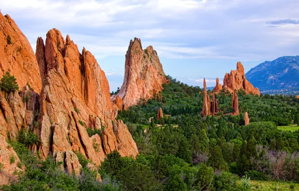 Landscape, mountains, nature