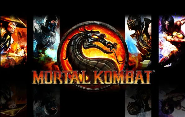 Picture Scorpion, dragon, Sub Zero, Mortal Kombat 9
