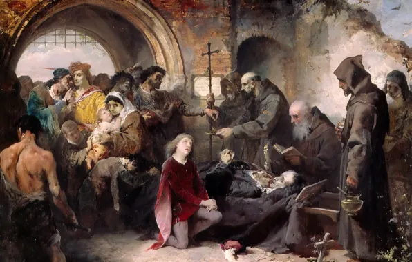 Picture, genre, The funeral of Constable don Alvaro de Luna, Eduardo Cano de La peña