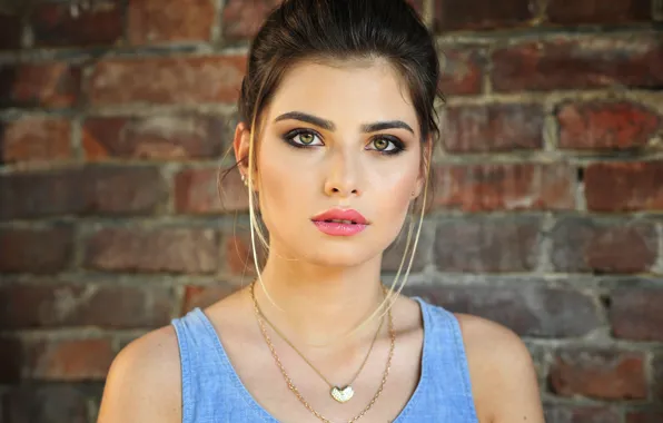 Picture girl, model, look, cute, makeup