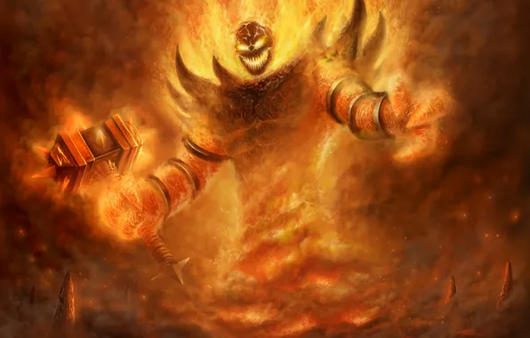 Wow, world of warcraft, WWII, Ragnaros, ragnaros