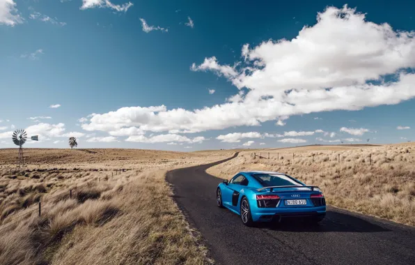 Picture road, car, auto, the sky, clouds, Audi, road, sky