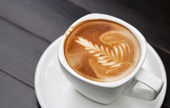 Foam, pattern, coffee, Cup, saucer, espresso