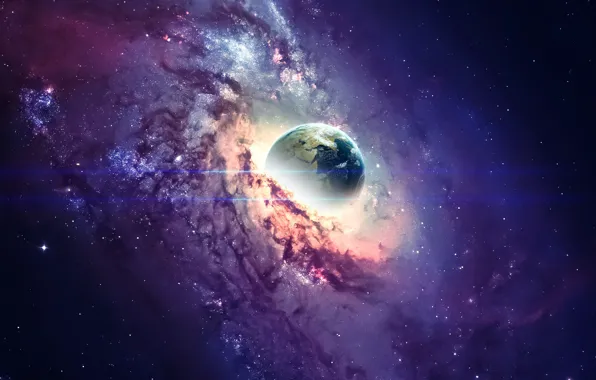 Stars, Dust, Planet, Space, Art, Stars, Space, Art