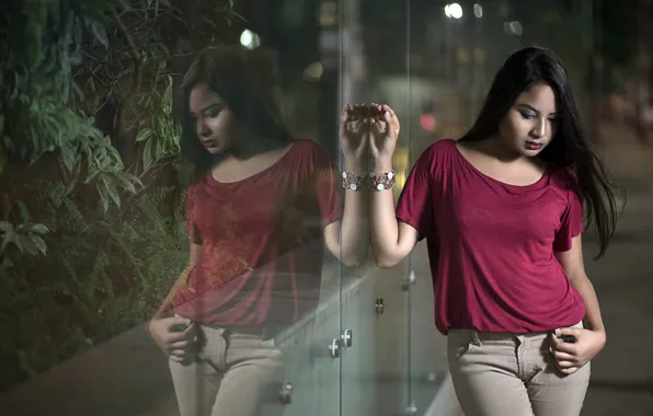 Picture girl, background, Melisa