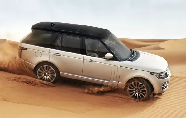 Picture sand, desert, Range Rover