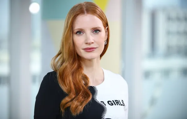 Picture look, pose, makeup, actress, hair, Jessica Chastain, Jessica Chastain