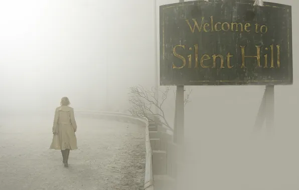 Picture girl, Silent Hill, fog., Radha Mitchell