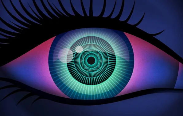 Macro, eyes, the pupil, eyelash