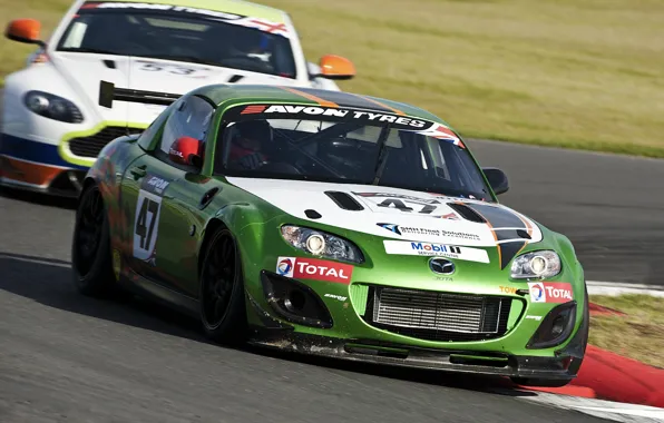 Race, tuning, Mazda, track, aston martin, Mazda, miata, GT4