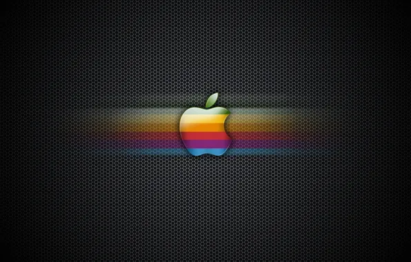 Picture color, mesh, Apple, logo