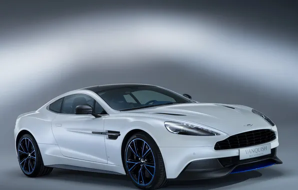 Picture machine, Aston Martin, supercar, white, Vanquish Q