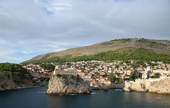 Sea, landscape, home, Croatia, Dubrovnik
