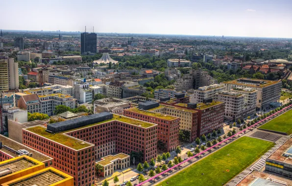 Picture the city, photo, home, Germany, horizon, top, megapolis, Berlin
