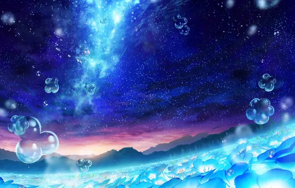 Anime Night Sky Manga Series Background Wallpaper 106125 - Baltana