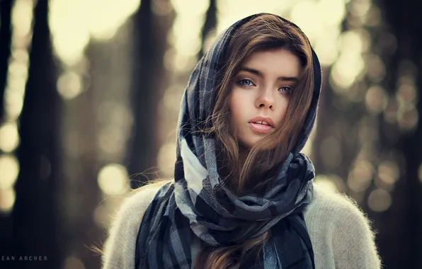 Women, face, portrait, Sean Archer