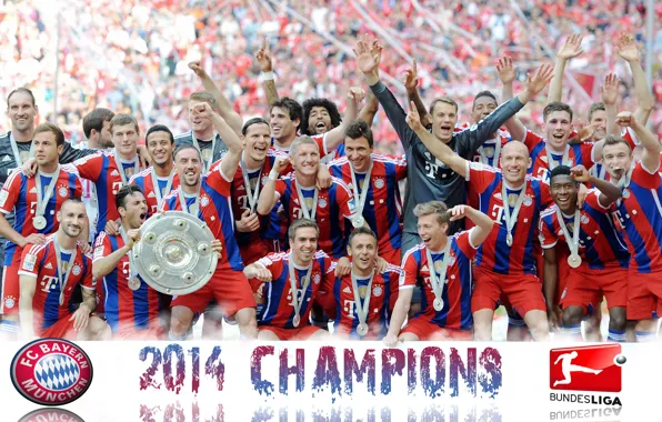 Picture 2014 Bundesliga Champions, FC Bayern Munich, wallpaper