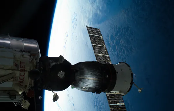 Space, Union, Roscosmos, Earth, A Russian spaceship