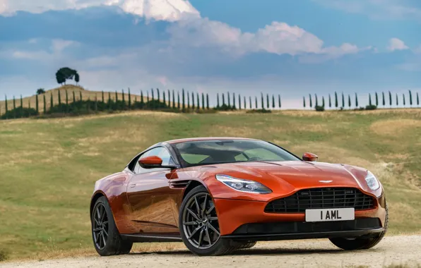 Machine, auto, the sky, Aston Martin, Aston Martin, the front, DB11