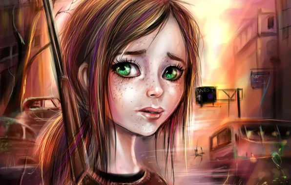 Picture art, Ellie, art, the last of us, Ellie