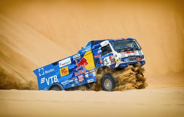 Picture Sand, Sport, Machine, Truck, Master, Russia, Kamaz, Rally
