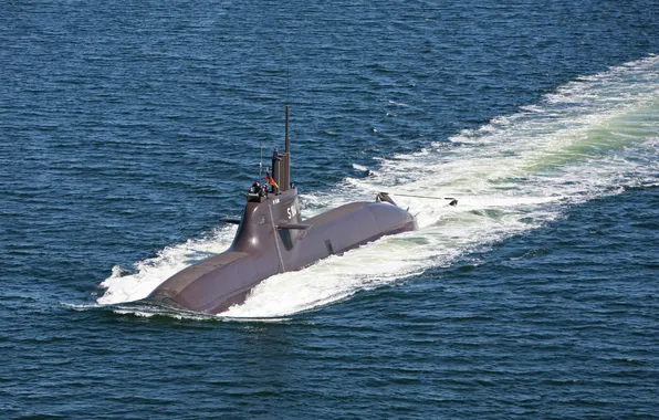 Picture sea, the Bundeswehr, boat, type 212A, U-34, underwater
