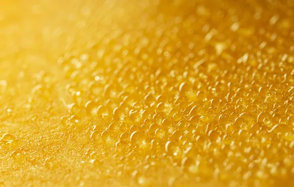 Picture yellow, texture, water, drops, close up