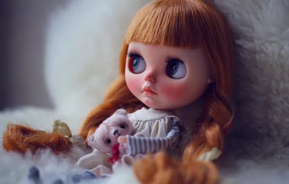 Picture toys, doll, red
