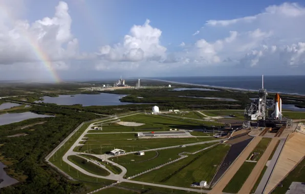 Picture HORIZON, The SKY, CLOUDS, COAST, ROCKET, SPACEPORT, MEDIA, TRAINING