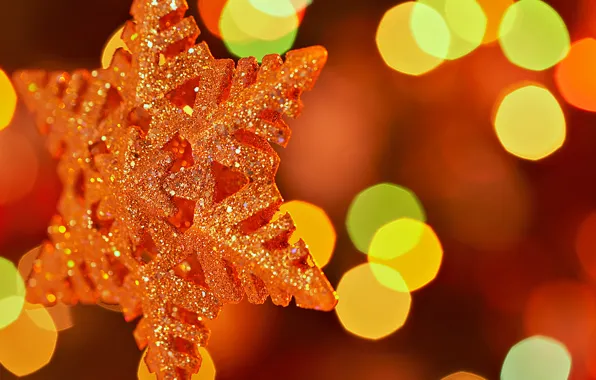 Snowflakes, lights, sequins