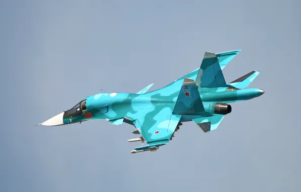 Flight, fighter, bomber, Su-34