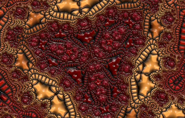 Abstraction, pattern, fractals, fractal, ornament, symmetry, abstract background