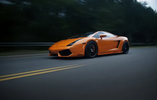 Picture asphalt, speed, blur, gallardo