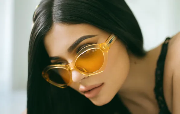 Face, model, makeup, advertising, brunette, glasses, hairstyle, beauty