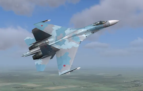 Picture weapons, the plane, Su-27