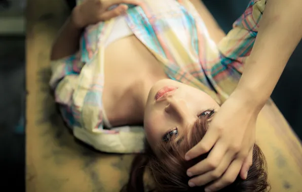 Look, girl, mood, Asian