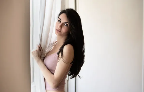 Picture girl, background, sweetheart, brunette, Nicole